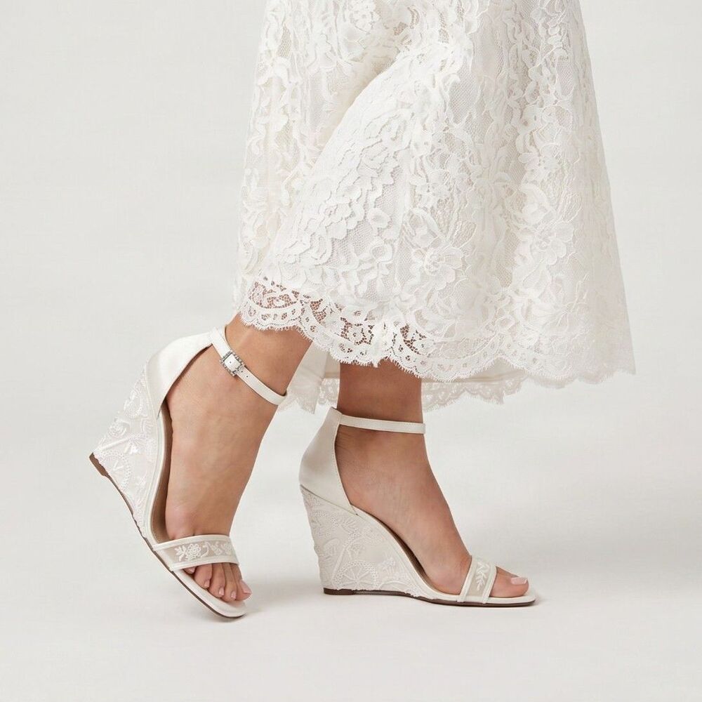 Betsey Johnson Elegant Embelished Wedge Heels